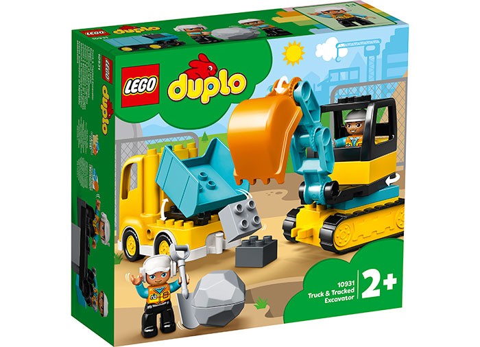 Camion si excavator pe senile (10931)