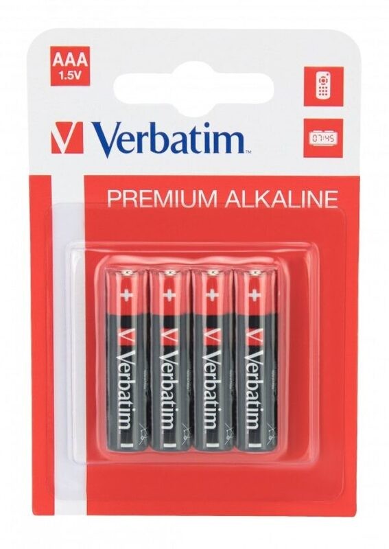 Baterii alcaline Verbatiml LR6 4 buc/blister