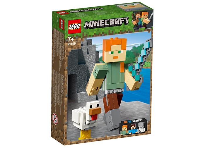 Minecraft Alex BigFig cu gaina (21149)