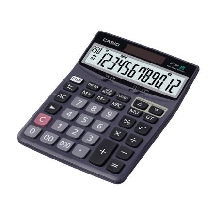 Calculator de birou Casio DJ-120D, 12 digits, negru