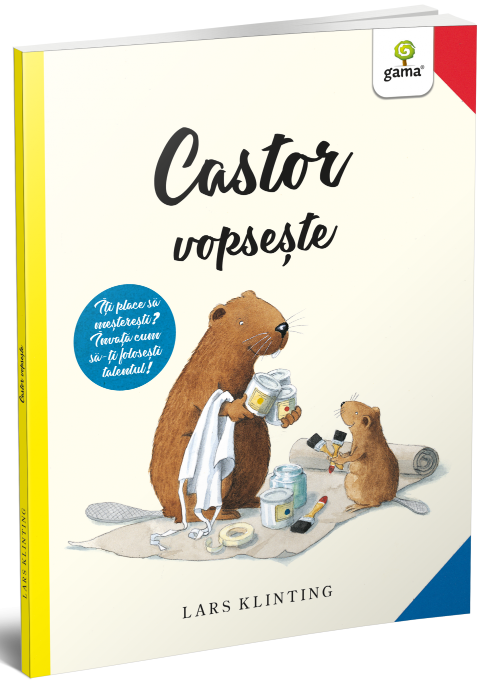 Castor vopsește
