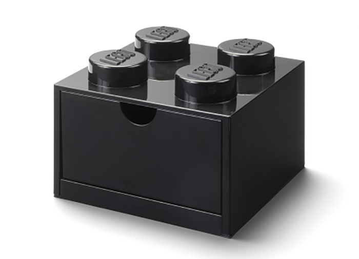 Sertar de birou LEGO 2x2 negru