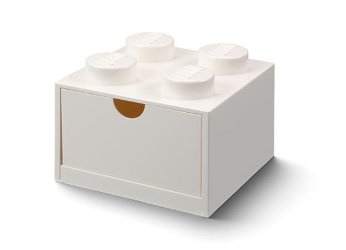 Sertar de birou LEGO 2x2 alb