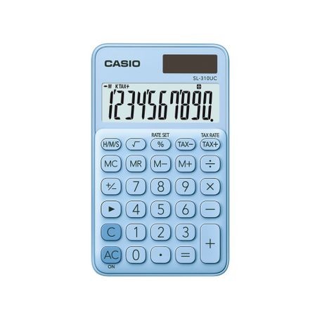 Calculator portabil Casio SL-310UC, 10 digits, bleu