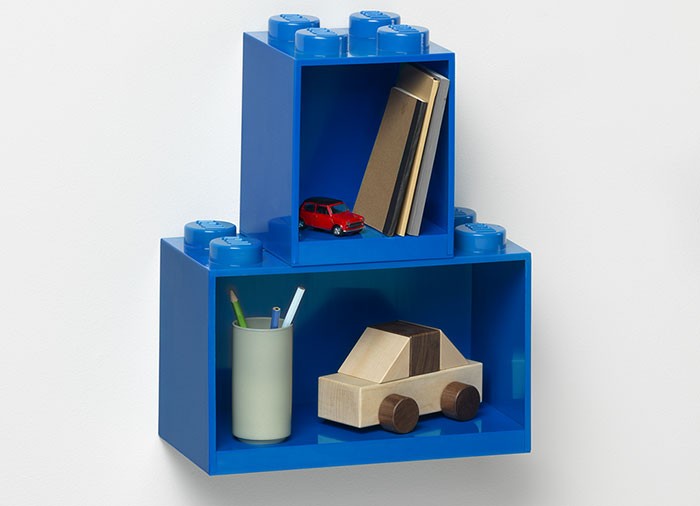 Set 2 rafturi Caramida LEGO - Albastru