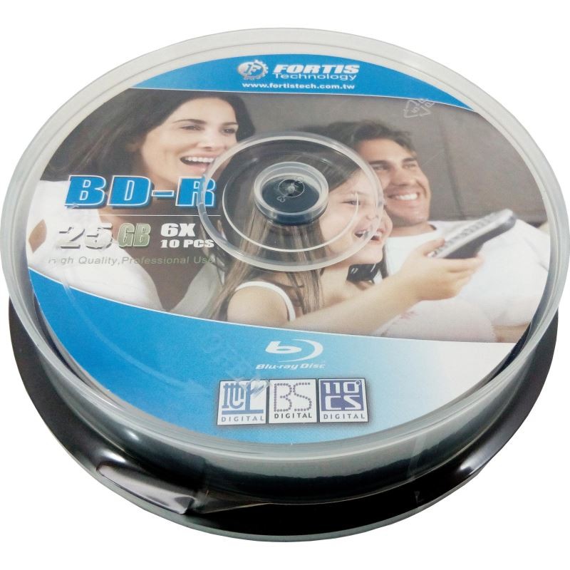 Blu-Ray  Fortis printabil, 25GB, 6x, 10 buc