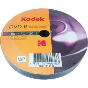 DVD-R Kodak non-printable, 4.7GB, 16x, pachet 10 discuri