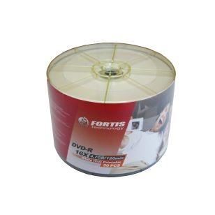 DVD-R Fortis full printabil, 4.7GB, 16x, pachet 50 discuri - Shrink pack