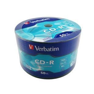 CD-R Verbatim non-printable, 700MB, 52x, Pachet 50 discuri