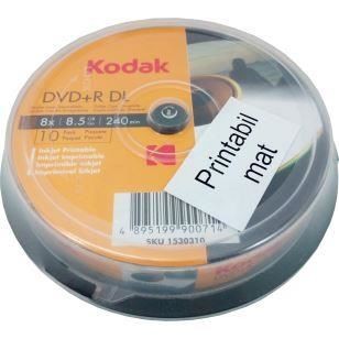 Blu-Ray Kodak full printabil mat, 8.5GB, 8x, cake box 10 discuri