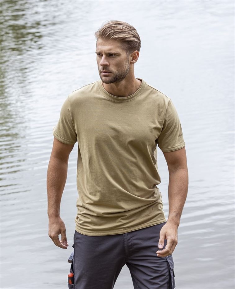 Tricou TRENDY kaki deschis - H13159