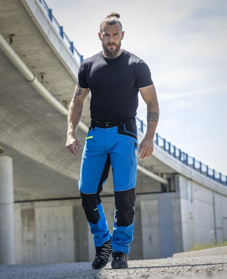 Pantaloni de lucru in talie 4Xstretch H6081 albastru