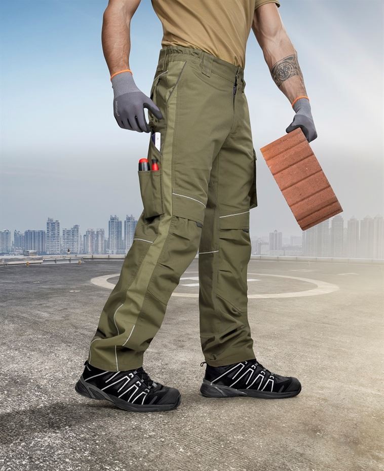Pantaloni de lucru URBAN kaki H6449 in talie