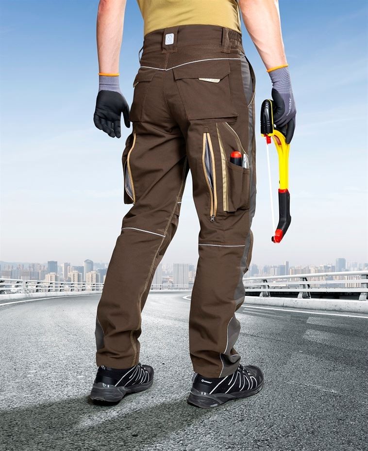 Pantaloni de lucru URBAN maro H6456 in talie