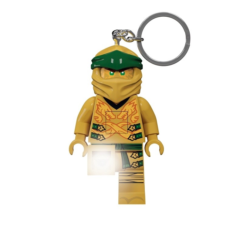 Breloc cu LED LEGO Ninjago - Ninja de Aur