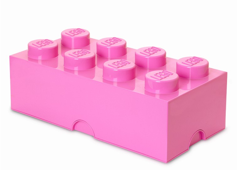 Cutie depozitare LEGO 2x4 roz (40041739)
