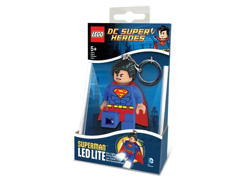 Breloc cu lanterna LEGO Superman  (LGL-KE39)