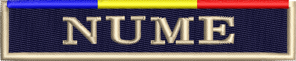 NOMINAL politia de frontiera romana IGPFR ( CHENAR BRODAT CU ATA METALIZATA AURIE + TRICOLOR)