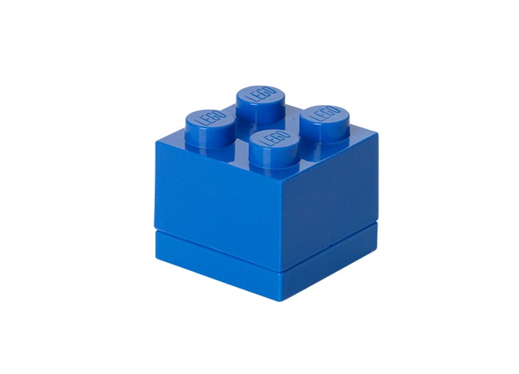 Mini cutie depozitare LEGO 2x2 albastru inchis (40111731)
