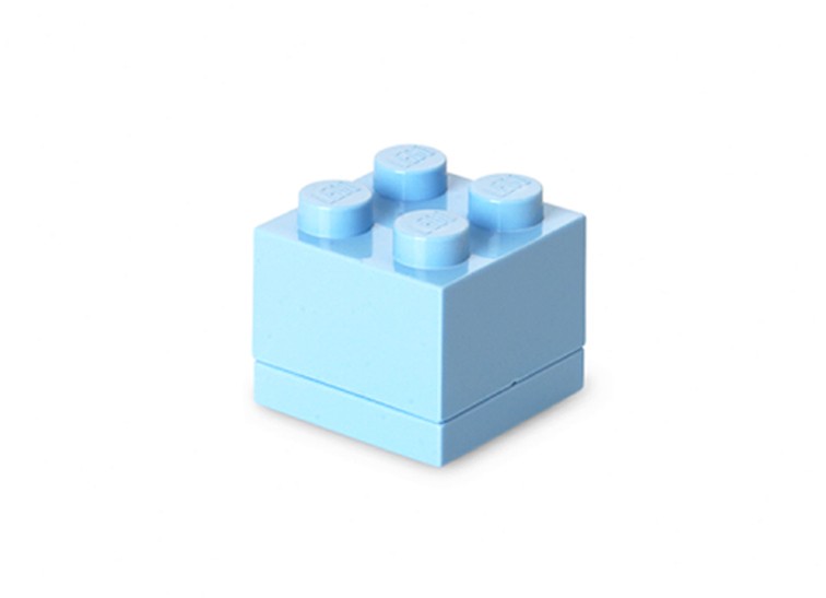 Mini cutie depozitare LEGO 2x2 albastru deschis (40111736)
