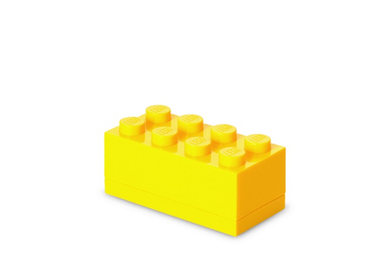 Mini cutie depozitare LEGO 2x4 galben (40121732)
