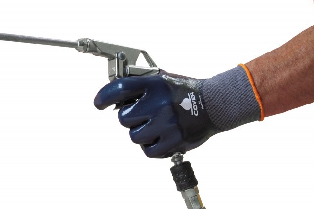 Mănuși de protecție Pad Cover nylon imersate în nitril 9206