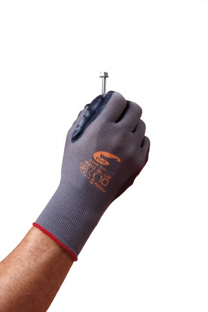Mănuși protecție Pad Blue nylon parțial imersate nitril 920