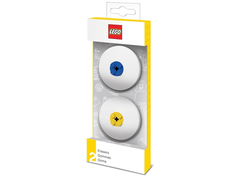 Set 2 radiere LEGO - albastru si galben (51518)