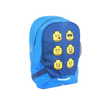 Ghiozdan LEGO Faces - Albastru