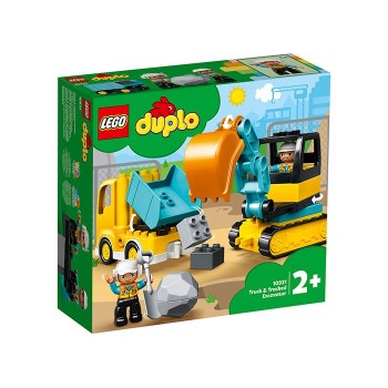 Camion si excavator pe senile (10931)