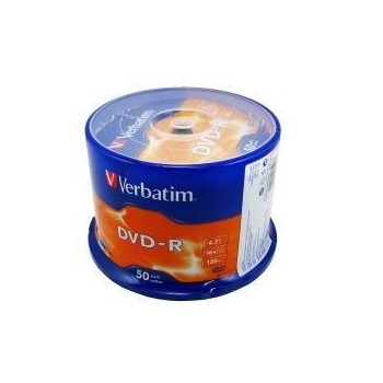 DVD-R Verbatim non-printable, 4.7GB, 16x, pachet 50 discuri