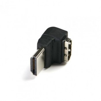 Adaptor Serioux, HDMI mama - HDMI tata inclinat la 90 grade, negru