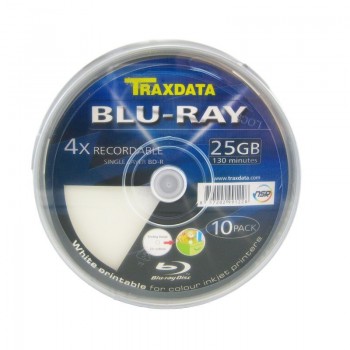 Blu-Ray  Traxdata printabil, 25GB, 4x, 10 buc