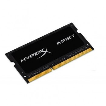 Memorie RAM notebook Kingston, SODIMM, DDR3L, 4GB, 1600MHz, CL9, HyperX Impact Black, 1.35V
