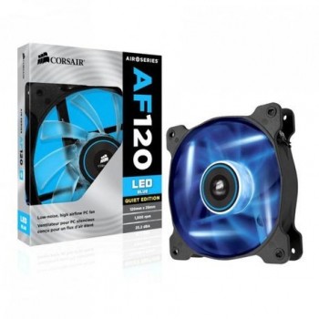 Cooler carcasa Corsair AF120 LED Blue Quiet Edition High Airflow, 120x25mm, 3pin, Twin Pack