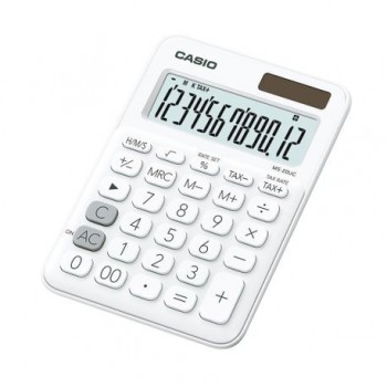 Calculator de birou Casio MS-20UC, 12 digits, alb