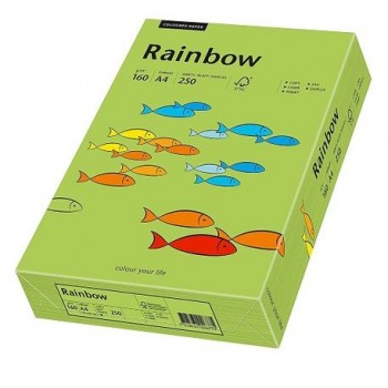 Carton A4 Rainbow, 160 g/mp,  250 coli/top, verde