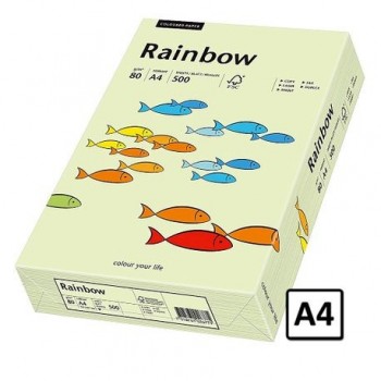 Hartie A4 Rainbow, 80 g/mp, 500 coli/top, verde pastel