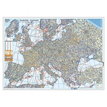 Harta Europei politica si rutiera 100 x 140 cm, scara 1:3,5 mil