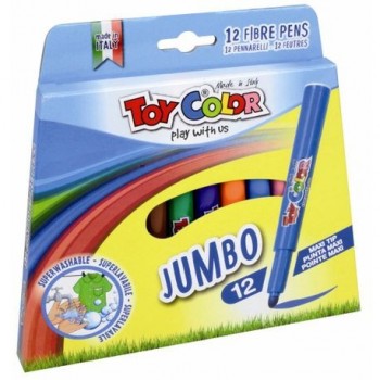 Carioci Toy Color Jumbo, 12 culori
