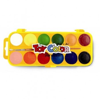 Acuarele Toy Color, 12 culori