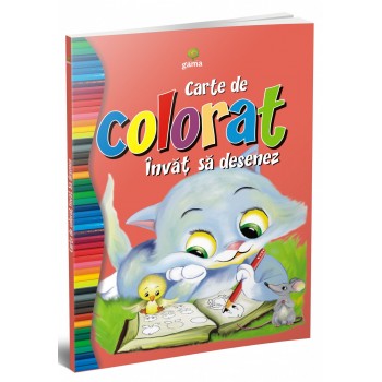 Carte de colorat învăţ să desenez
