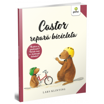 Castor repară bicicleta