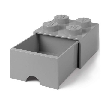 Sertar de birou LEGO 2x2 gri