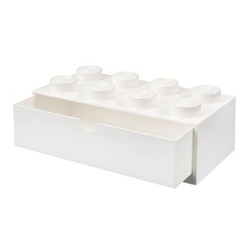 Sertar de birou LEGO 2x4 alb