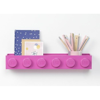 Suport LEGO pentru carti - Roz