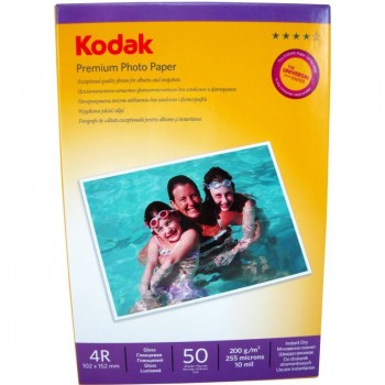 Hartie foto Kodak Premium Glossy 4R, 200 g/mp