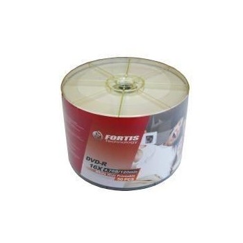 DVD-R Fortis full printabil, 4.7GB, 16x, pachet 50 discuri - Shrink pack