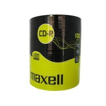 CD-R Maxell non-printable, 700MB, 52x, Pachet 100 discuri