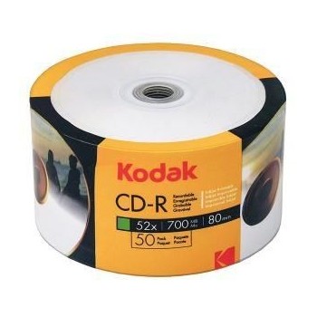 CD-R Kodak full printabil mat, 700MB, 52x, Pachet 50 discuri